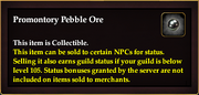 Promontory Pebble Ore
