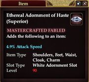 Ethereal Adornment of Haste (Superior)