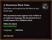 A Mysterious Black Tome (Item)