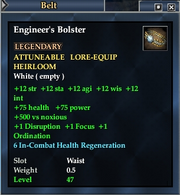 Engineer's Bolster