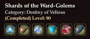 Shards of the Ward-Golems