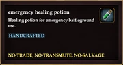 Emergency healing potion