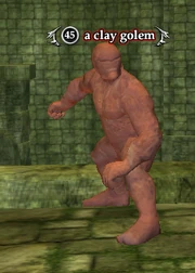 A clay golem