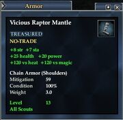 Vicious Raptor Mantle