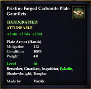 Carbonite Plate Gauntlets