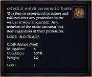 Celestial watch ceremonial boots