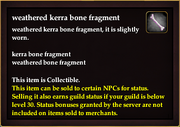 Weathered kerra bone fragment