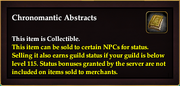 Chronomantic Abstracts