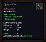 Opaque Cap