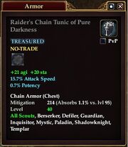 Raider's Chain Tunic of Pure Darkness