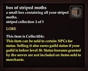 Box of striped moths