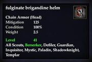 Fulginate brigandine helm