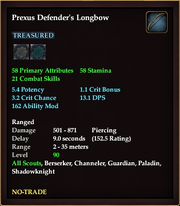 Prexus Defender's Longbow