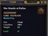 War Mantle of Rallos Zek