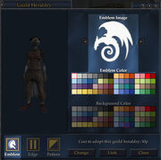 Guild Cloak Design Window Highlighted