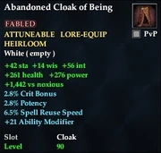 Abandoned Cloak of Being