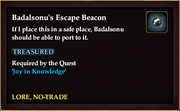 Badalsonu's Escape Beacon