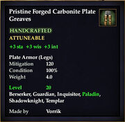 Carbonite Plate Greaves