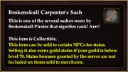 Brokenskull Carpenter's Sash