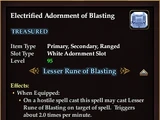 Electrified Adornment of Blasting