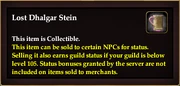 Lost Dhalgar Stein