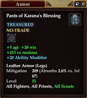 Pants of Karana's Blessing