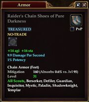 Raider's Chain Shoes of Pure Darkness