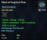 Stud of Inspired Fear