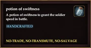 Potion of swiftness