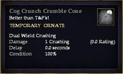 Cog Crunch Crumble Cone