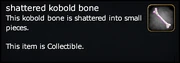 Shattered kobold bone