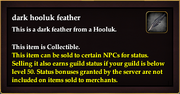 Dark hooluk feather