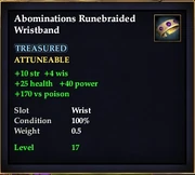 Abominations Runebraided Wristband