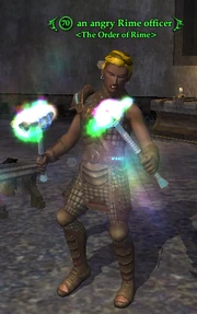 An angry Rime officer