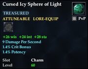 Cursed Icy Sphere of Light