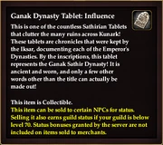 Ganak Dynasty Tablet: Influence