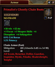 Primalist's Ghostly Chain Boots