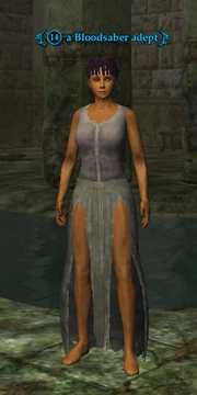 a Bloodsaber adept (human)