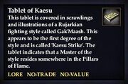 Tablet of Kaesu