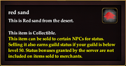 Red sand