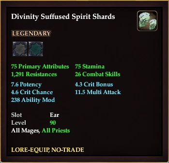 Divinity Suffused Spirit Shards | EverQuest 2 Wiki | Fandom