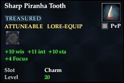 Sharp Piranha Tooth