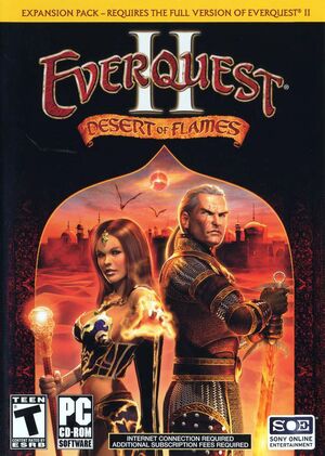 Cover of PC box from Desert of Flames