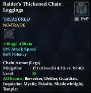 Raider's Thickened Chain Leggings