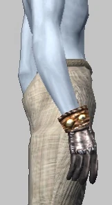 Abysmal Sea Cloth Gauntlets of Foresight (Equipped)