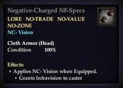 Negative-Charged NF-Specs