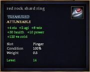 Red rock shard ring