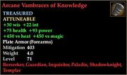 Arcane Vambraces of Knowledge