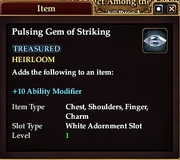 Pulsing Gem of Striking