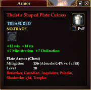 Theist's Shaped Plate Cuirass